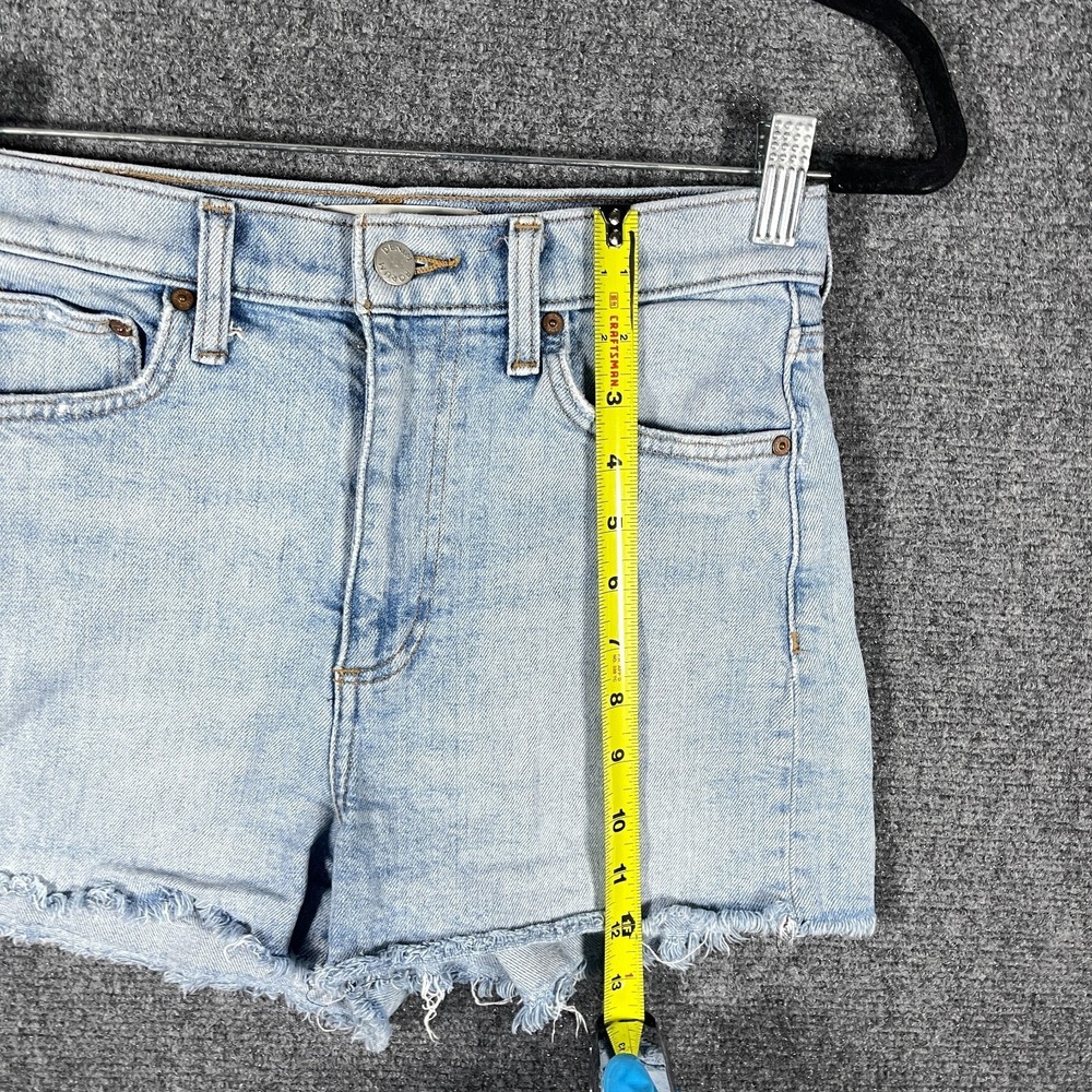 Denim Forum The 50s Arlo Cut-off Jean Shorts Light Wash Blue Womens Size 26 - Picture 6 of 8